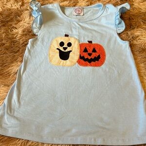 7/8 Girls Pumpkin Shirt